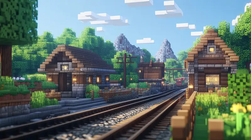 comment fabriquer des rails sur minecraft1