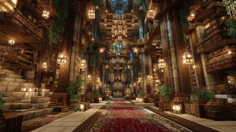 comment faire une bibliothèque dans minecraft​
