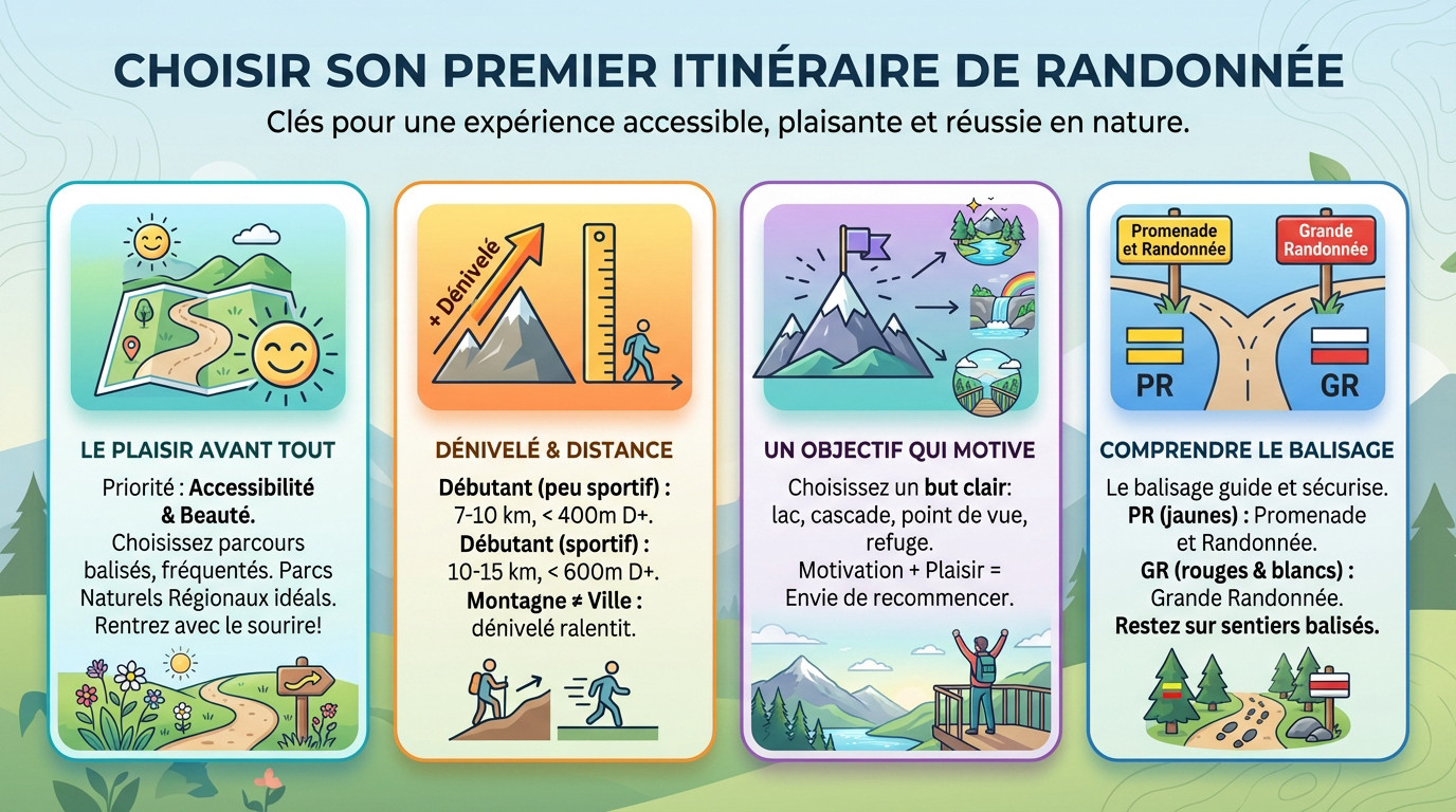 Randonneur consultant une carte pour choisir son itinéraire en montagne