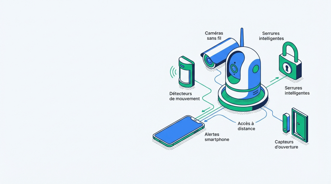 Installation d'accessoires de sécurité domotique pour la protection de la maison