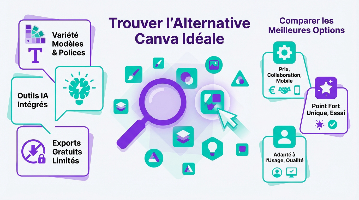 Comparatif des meilleures alternatives à Canva pour le design graphique et la retouche photo